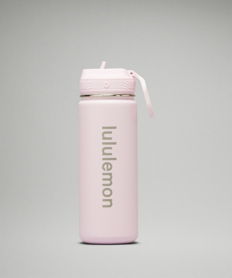 Lululemon Back to Life Sport Bottle 18oz Straw Lid Wasserflaschen Damen Rosa | 5940WTZSV