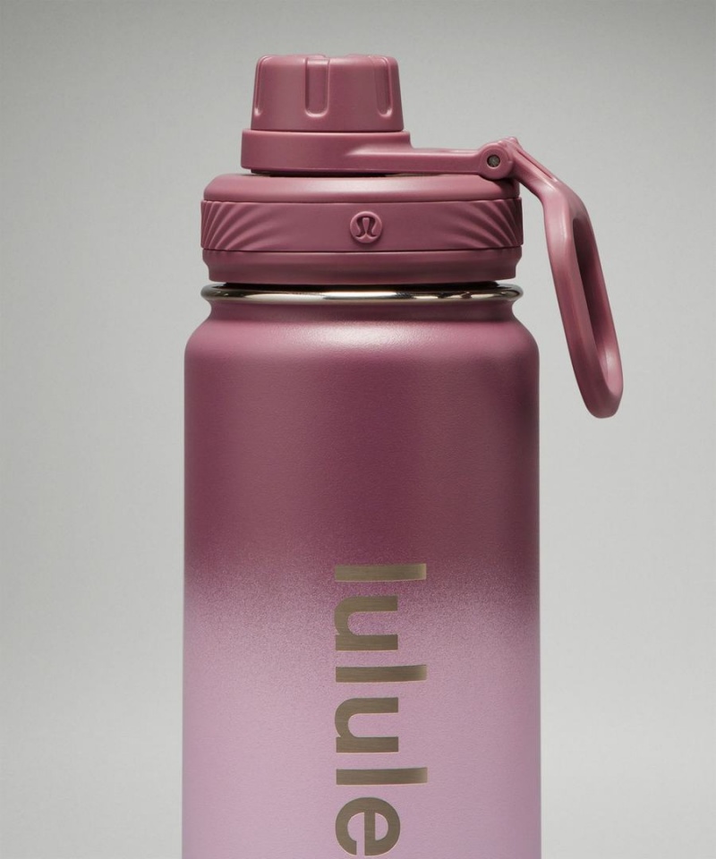 Lululemon Back to Life Sport Bottle 24oz Wasserflaschen Damen Lila Lila Hellgrün Lila | 3450LQOUA