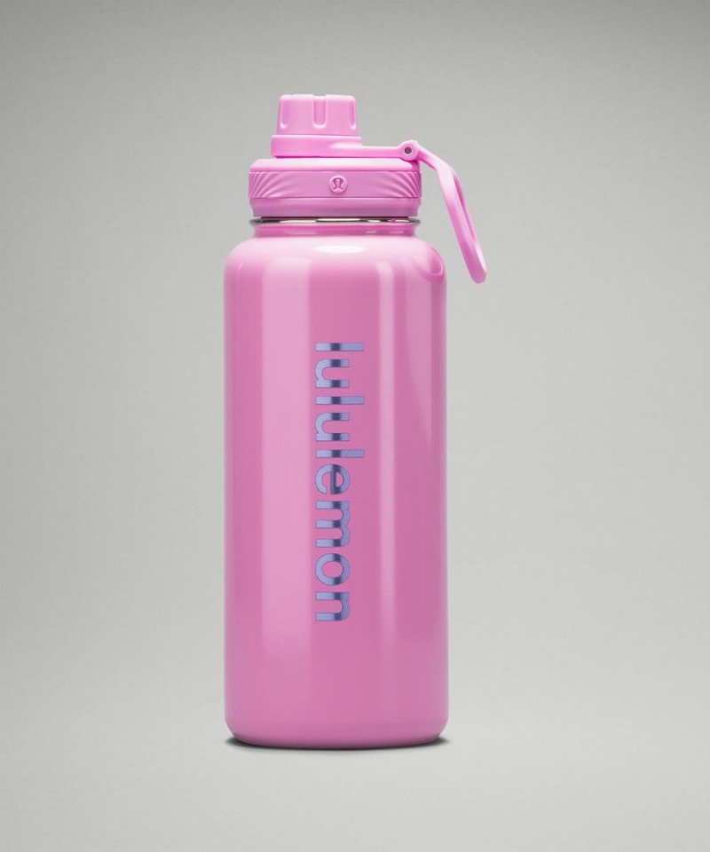 Lululemon Back to Life Sport Bottle 32oz Shine Wasserflaschen Damen Lila | 1856JZVAB