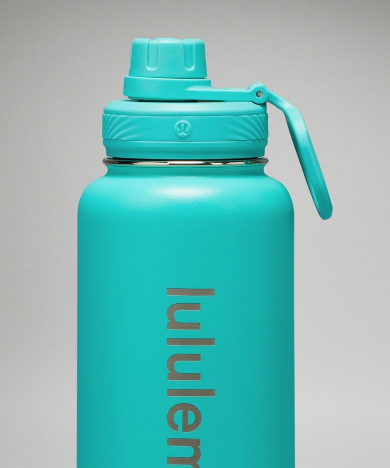 Lululemon Back to Life Sport Bottle 32oz Wasserflaschen Herren Türkis | 5193IVLUF