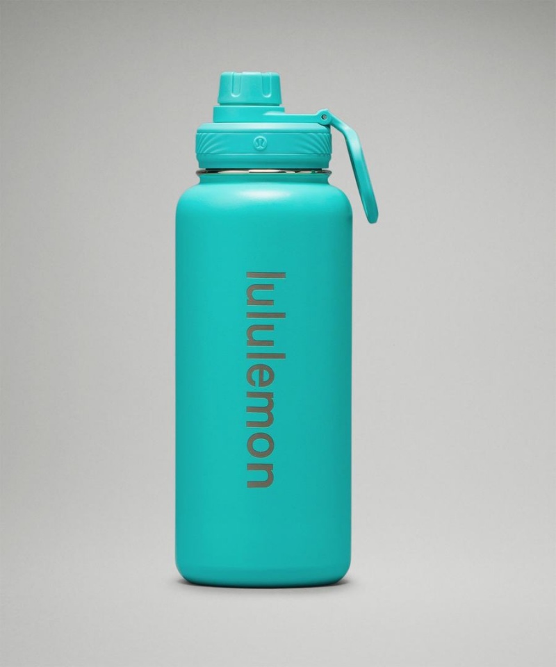 Lululemon Back to Life Sport Bottle 32oz Wasserflaschen Herren Türkis | 5193IVLUF