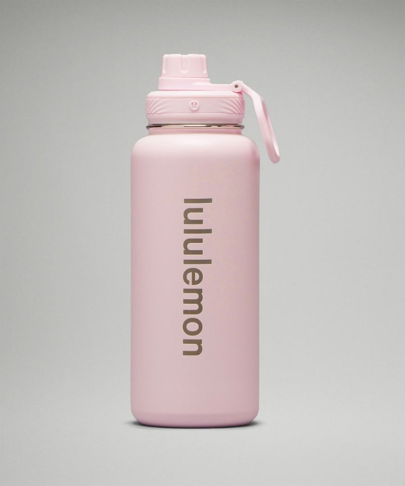 Lululemon Back to Life Sport Bottle 32oz Wasserflaschen Damen Rosa | 1587MXURH