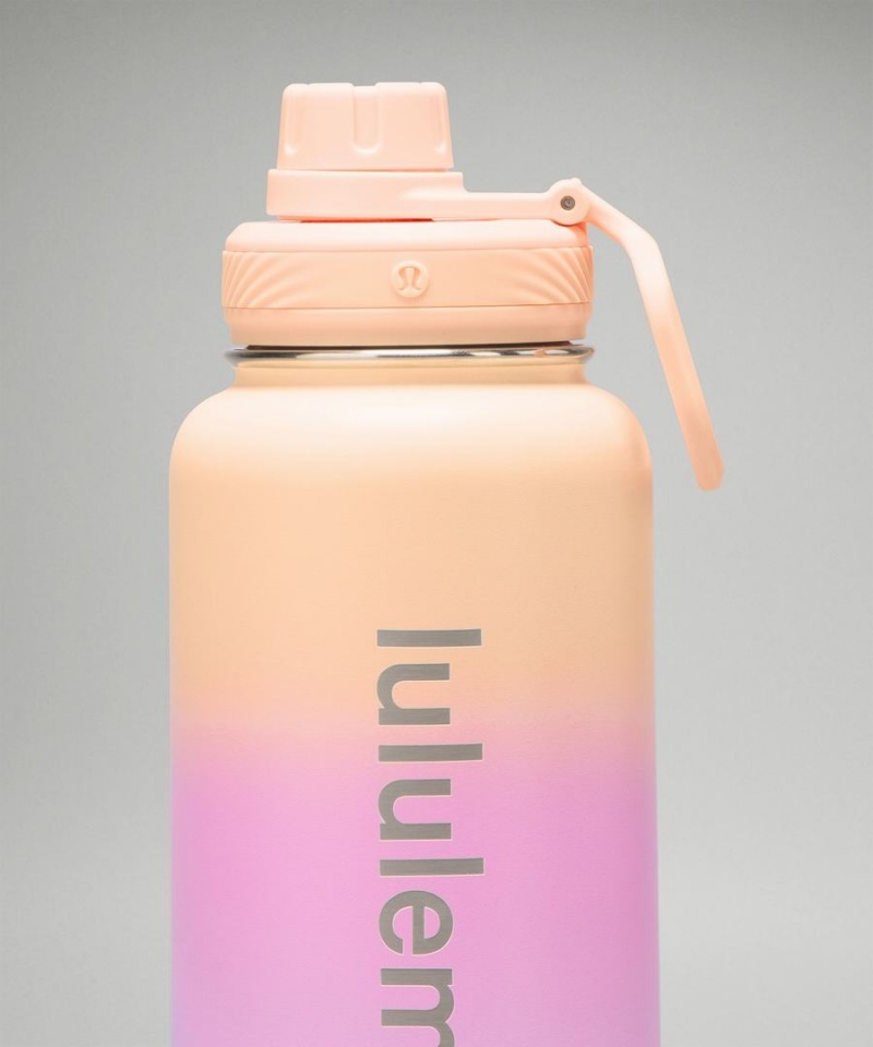 Lululemon Back to Life Sport Bottle 32oz Wasserflaschen Damen Koralle Lila Lila | 5741IZVFJ