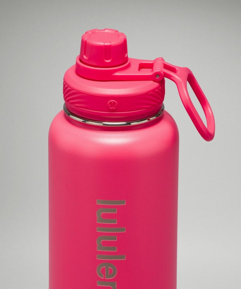 Lululemon Back to Life Sport Bottle 32oz Wasserflaschen Damen Rot | 2875MLIJA