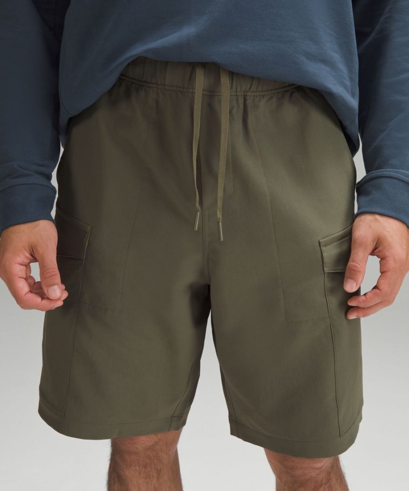 Lululemon Cargo Pocket Kurze Hose Herren Olivgrün | 5634HCITR