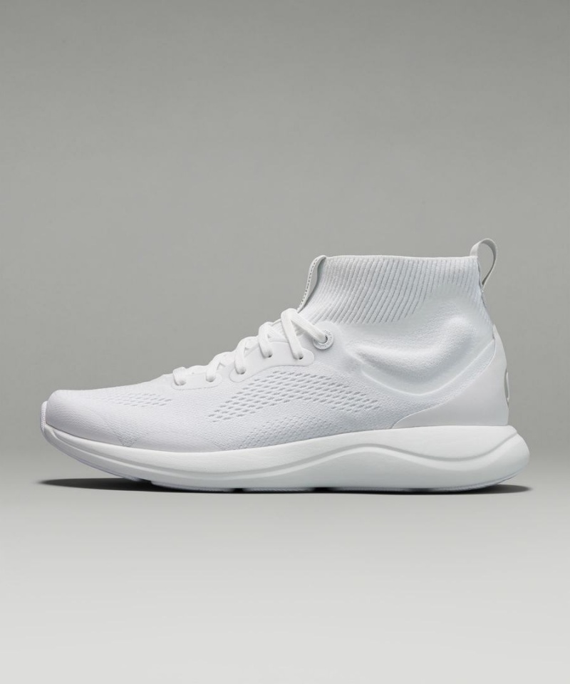 Lululemon Chargefeel Mid Sneakers Damen Weiß Weiß | 5469ASZNW