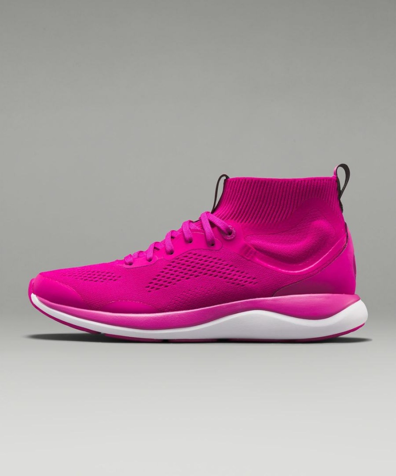 Lululemon Chargefeel Mid Sneakers Damen Rosa Weiß | 8623XJZSD