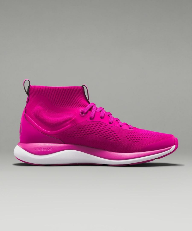 Lululemon Chargefeel Mid Sneakers Damen Rosa Weiß | 8623XJZSD