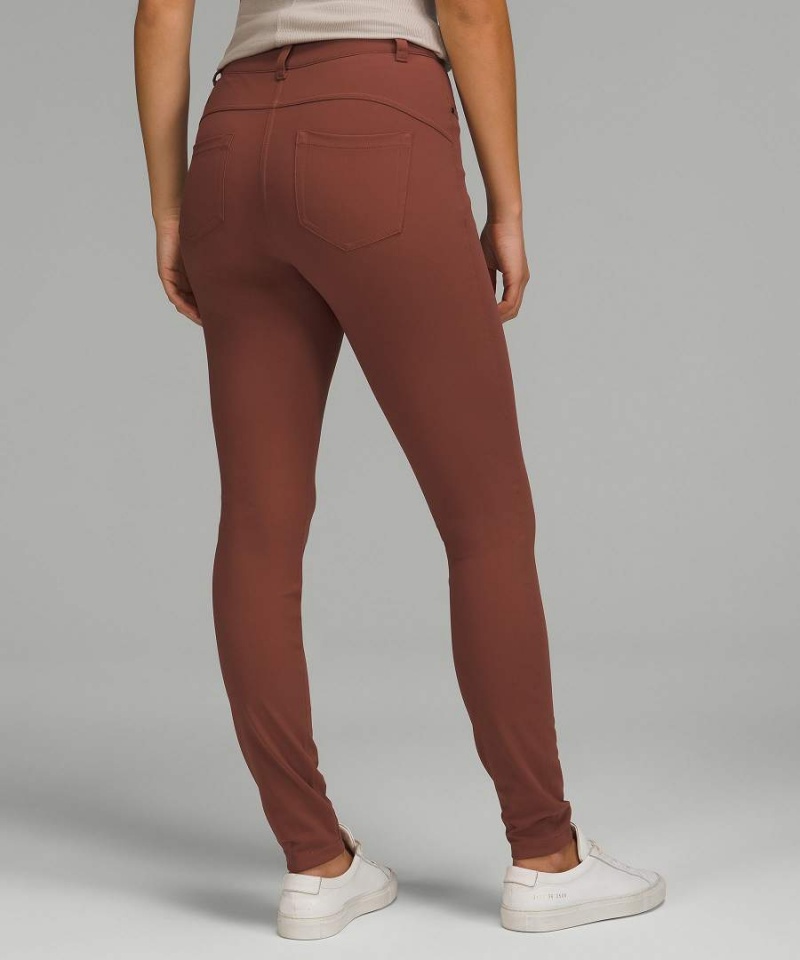 Lululemon City Sleek Slim-Fit 5 Pocket High-Rise Hose Damen Kupfer Kupfer | 7620HQLUM