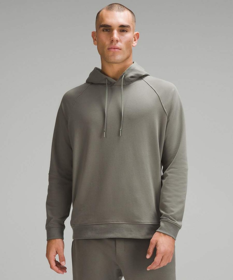 Lululemon City Sweat Pullover Hoodie Herren Grau Olivgrün | 5603AQCNF