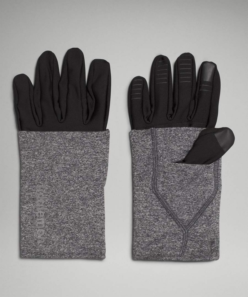 Lululemon Convertible Extended Cuff Handschuhe Herren Schwarz Schwarz | 2836HUVSZ