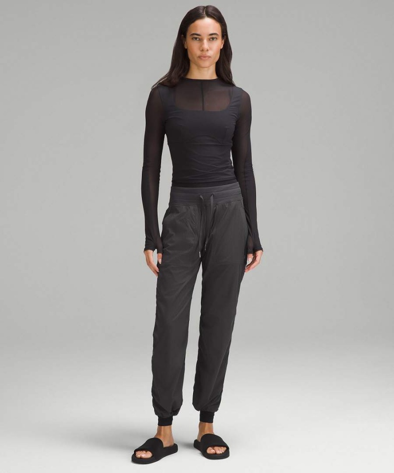 Lululemon Dance Studio Mid-Rise Kurzes Hose Damen Tiefesgrau | 7425SGWON