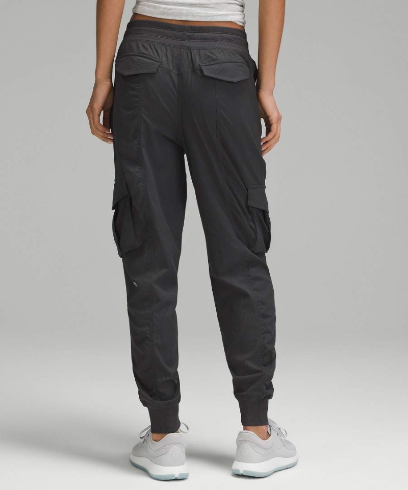 Lululemon Dance Studio Relaxed-Fit Mid-Rise Cargo Jogginghose Damen Tiefesgrau | 4396NGHXD