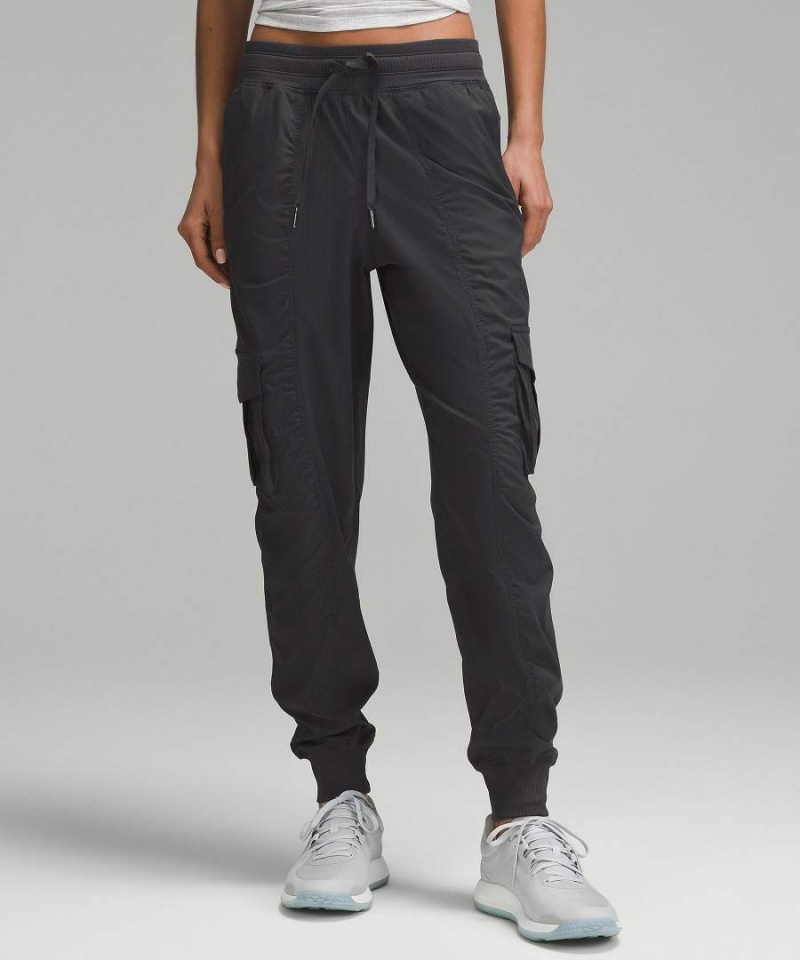 Lululemon Dance Studio Relaxed-Fit Mid-Rise Cargo Jogginghose Damen Tiefesgrau | 4396NGHXD