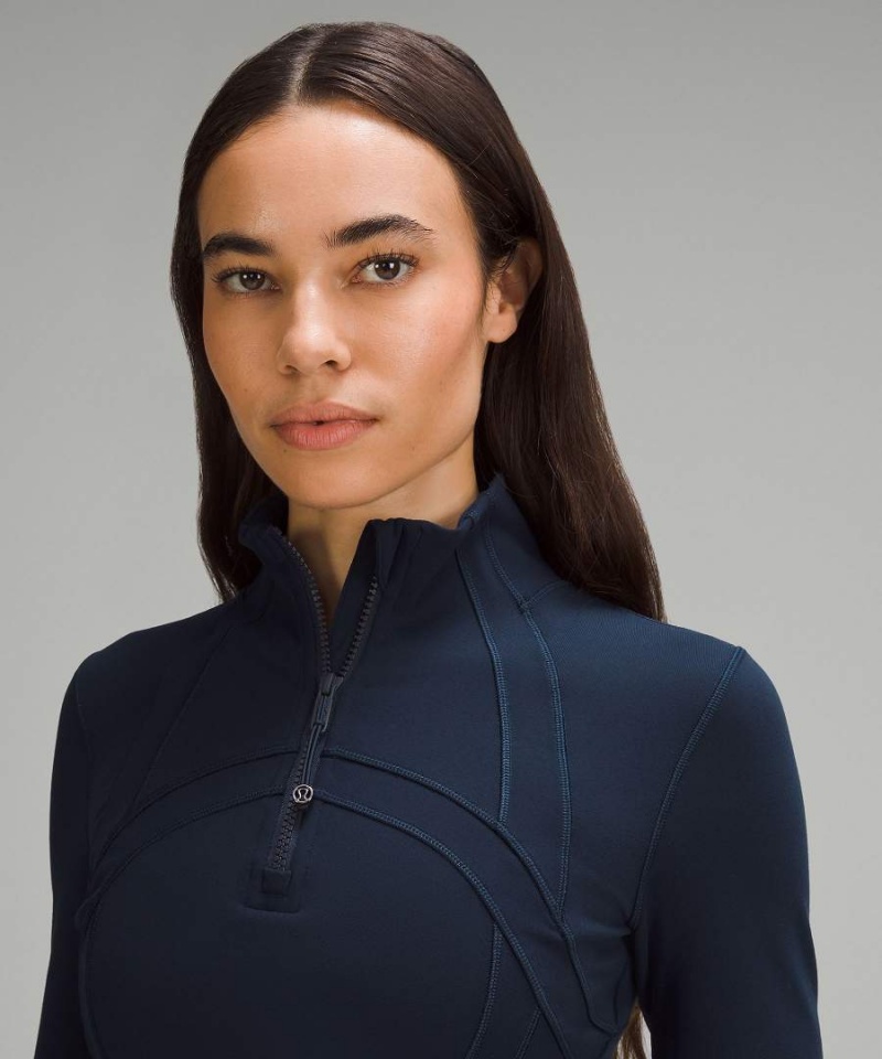 Lululemon Define Luon Long-Sleeve Kleid Damen Navy | 4753YPSMX