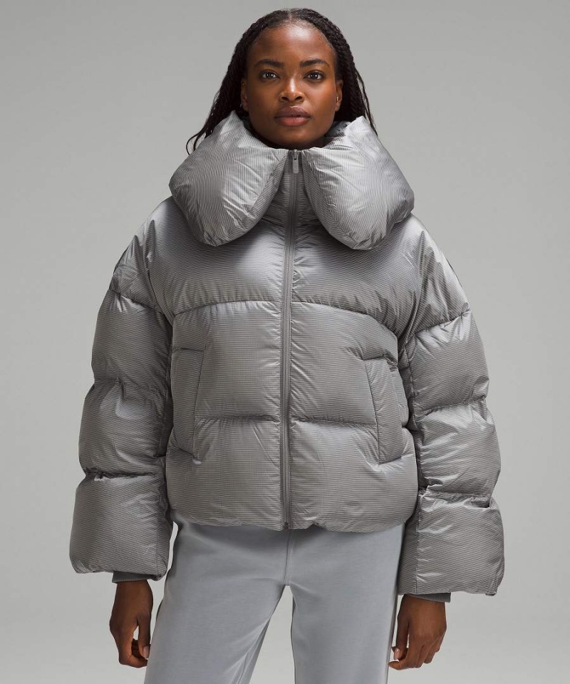 Lululemon Down-Filled Puffer Daunenjacken Damen Grau | 4682YNQFD