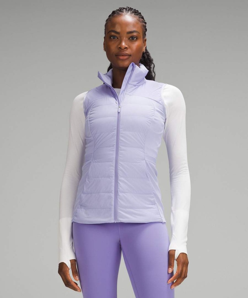 Lululemon Down for It All Weste Damen Lila | 2013KULDY