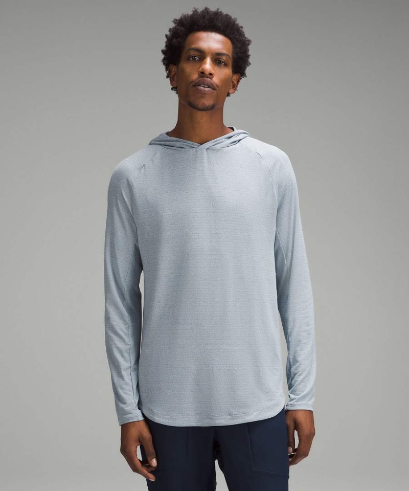 Lululemon Drysense Hoodie Herren Blau | 4923JHFZB