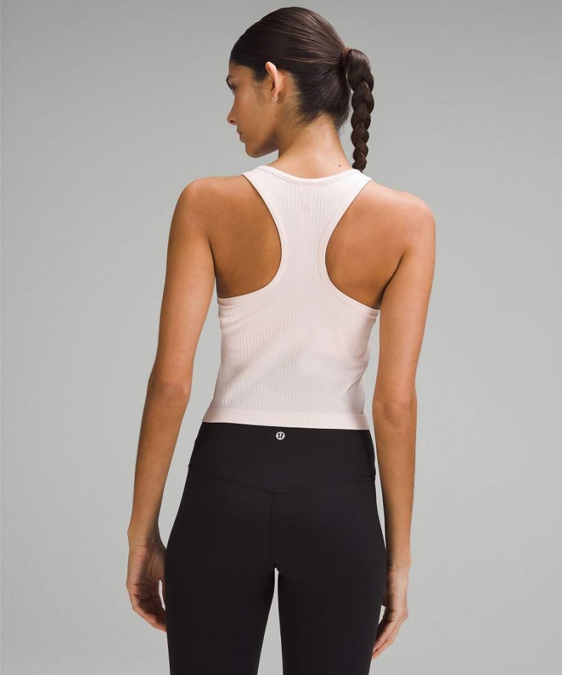 Lululemon Ebb to Street Cropped Racerback Tanktop Damen Hellrot | 2971BWZYE