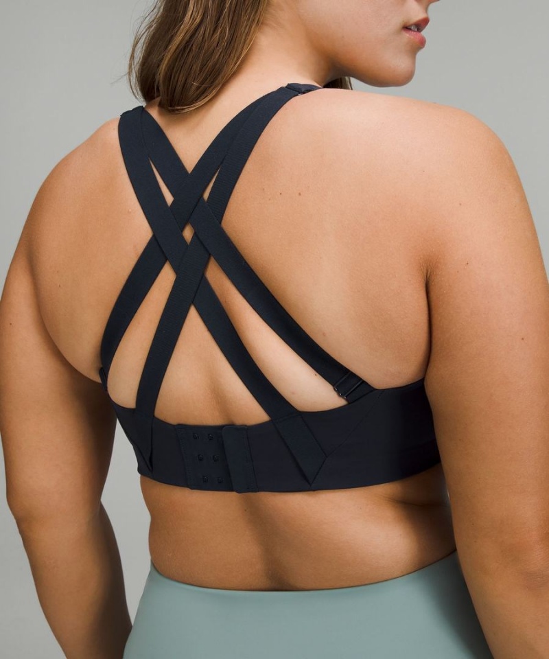 Lululemon Energy Bra High Support, B–DDD Cups Sport BH Damen Navy | 9852KGJZD