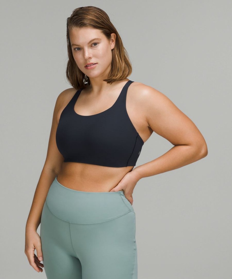 Lululemon Energy Bra High Support, B–DDD Cups Sport BH Damen Navy | 9852KGJZD