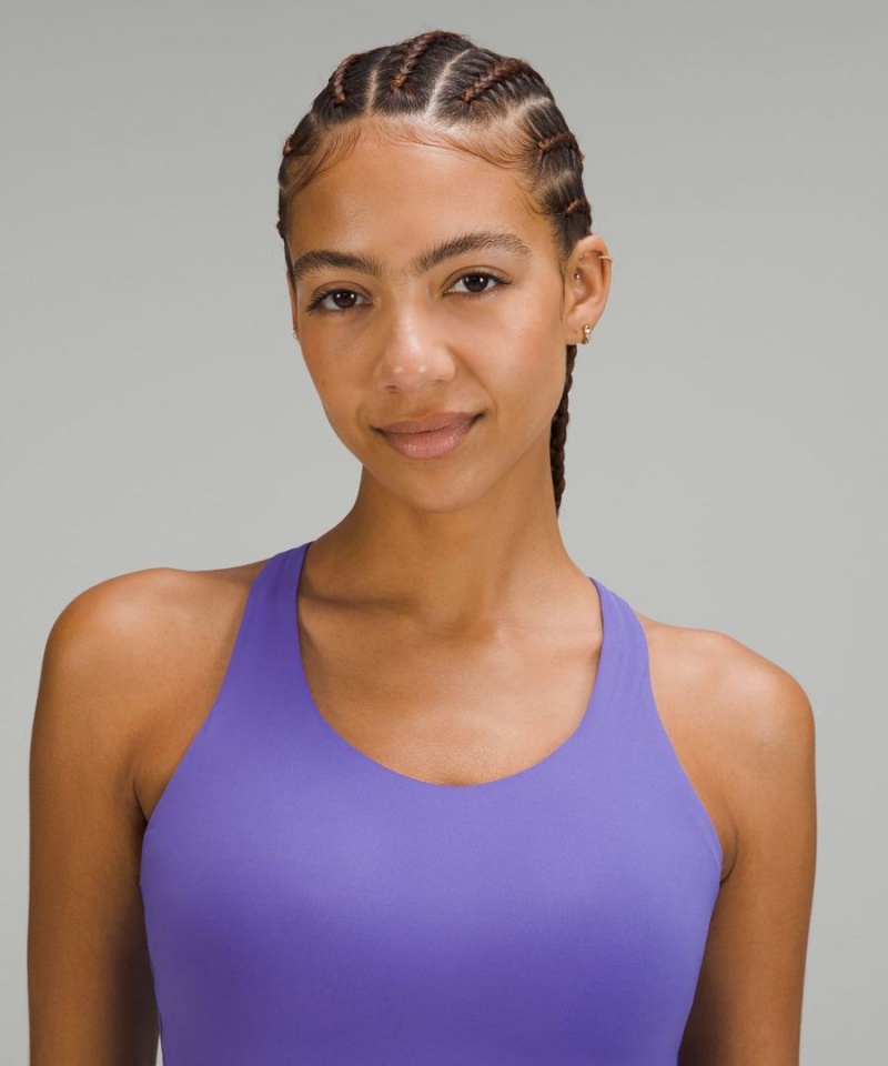 Lululemon Energy Bra High Support, B–DDD Cups Sport BH Damen Indigo | 6705DFKBL