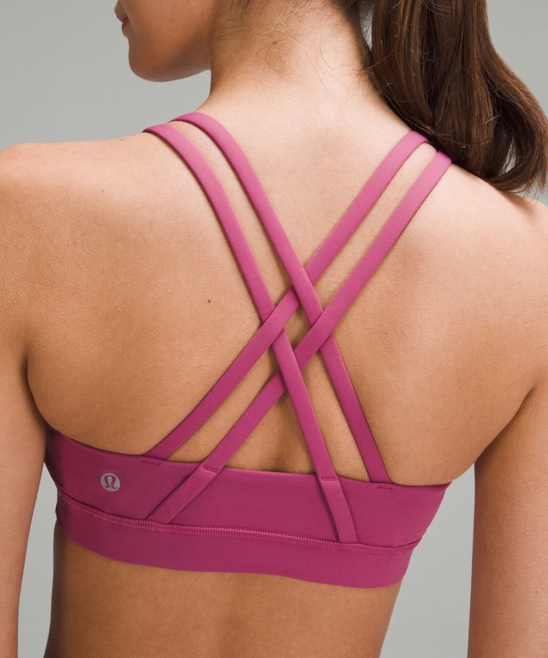 Lululemon Energy Bra Medium Support, B–D Cups Sport BH Damen Lila | 5920MNQYI