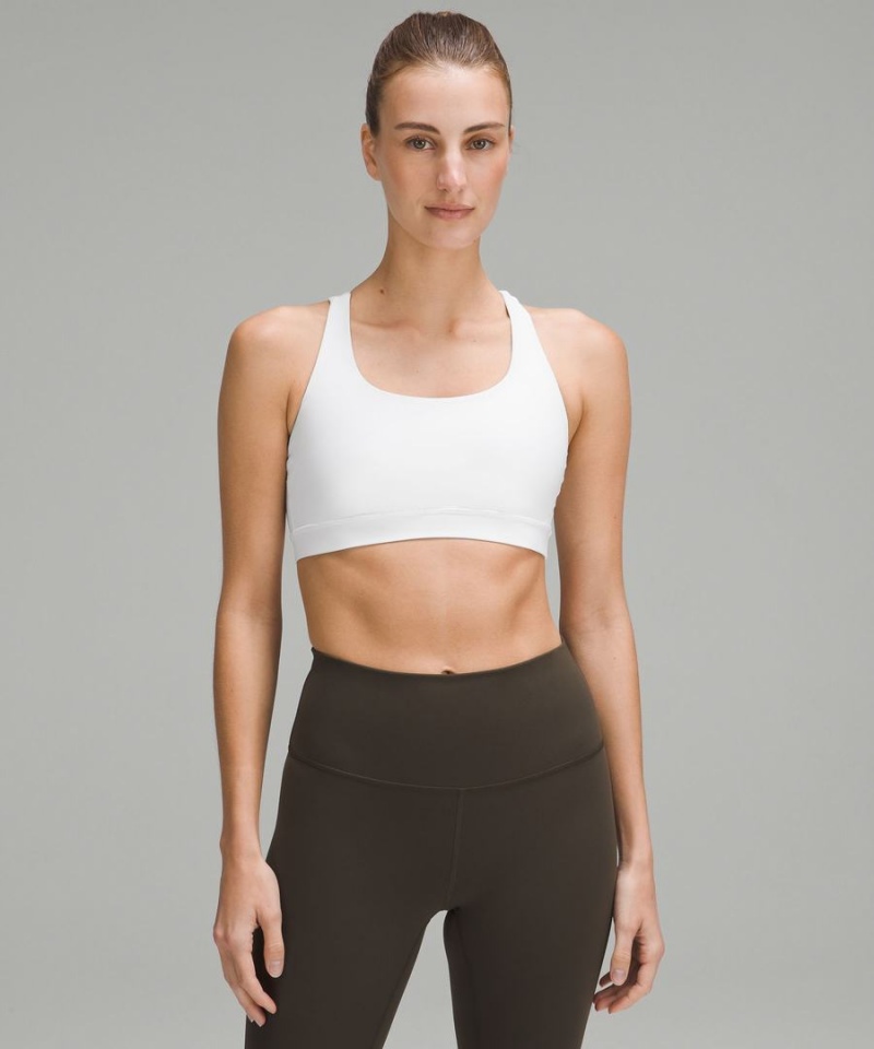 Lululemon Energy Bra Medium Support, B–D Cups Sport BH Damen Weiß | 5913IYORB