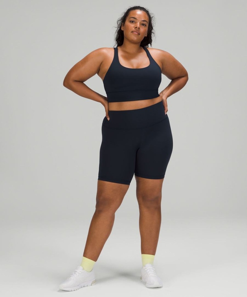 Lululemon Energy Longline Bra Medium Support, B–D Cups Sport BH Damen Navy | 4570NDCLJ