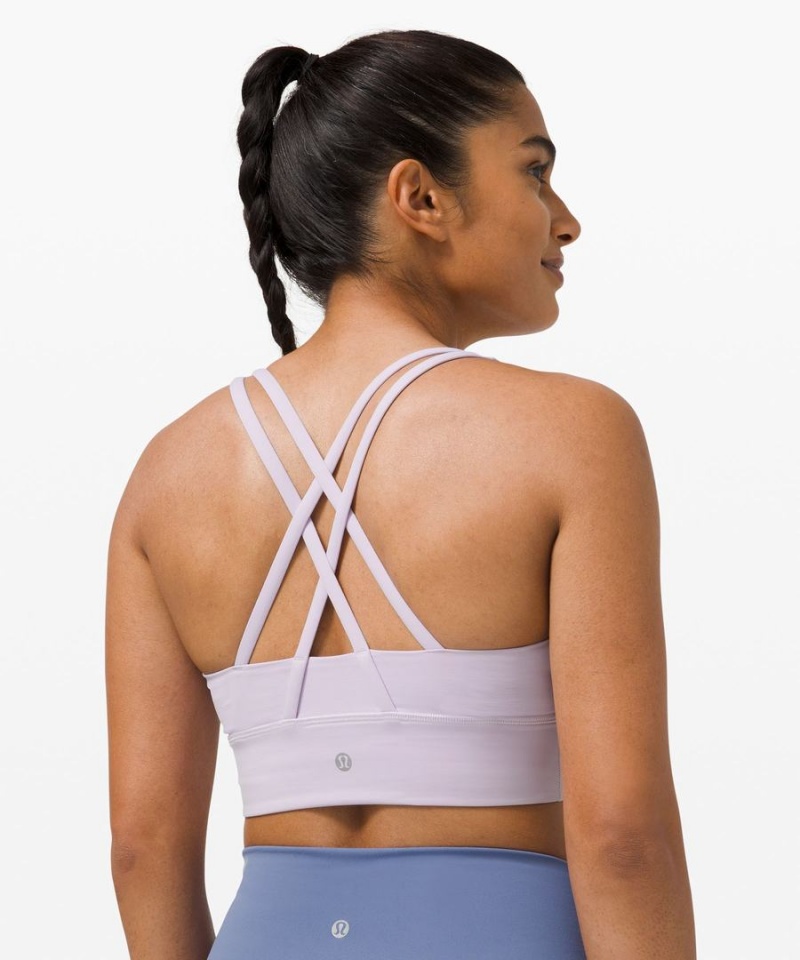 Lululemon Energy Longline Bra Medium Support, B–D Cups Sport BH Damen Lavendel | 1892BIPSR