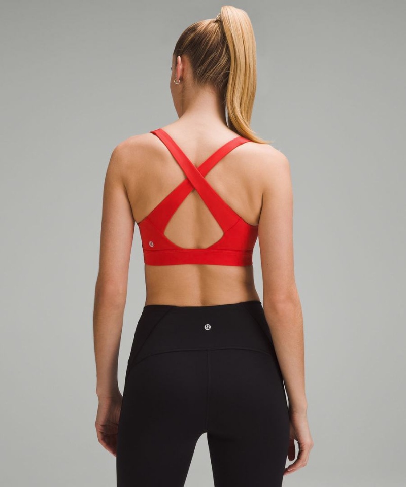 Lululemon Envital Bra Medium Support B/C Cup Sport BH Damen Rot | 6480WSPXY