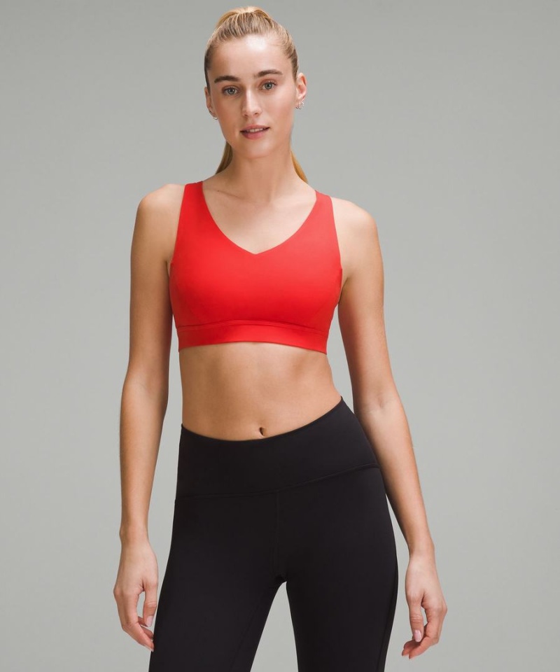 Lululemon Envital Bra Medium Support B/C Cup Sport BH Damen Rot | 6480WSPXY