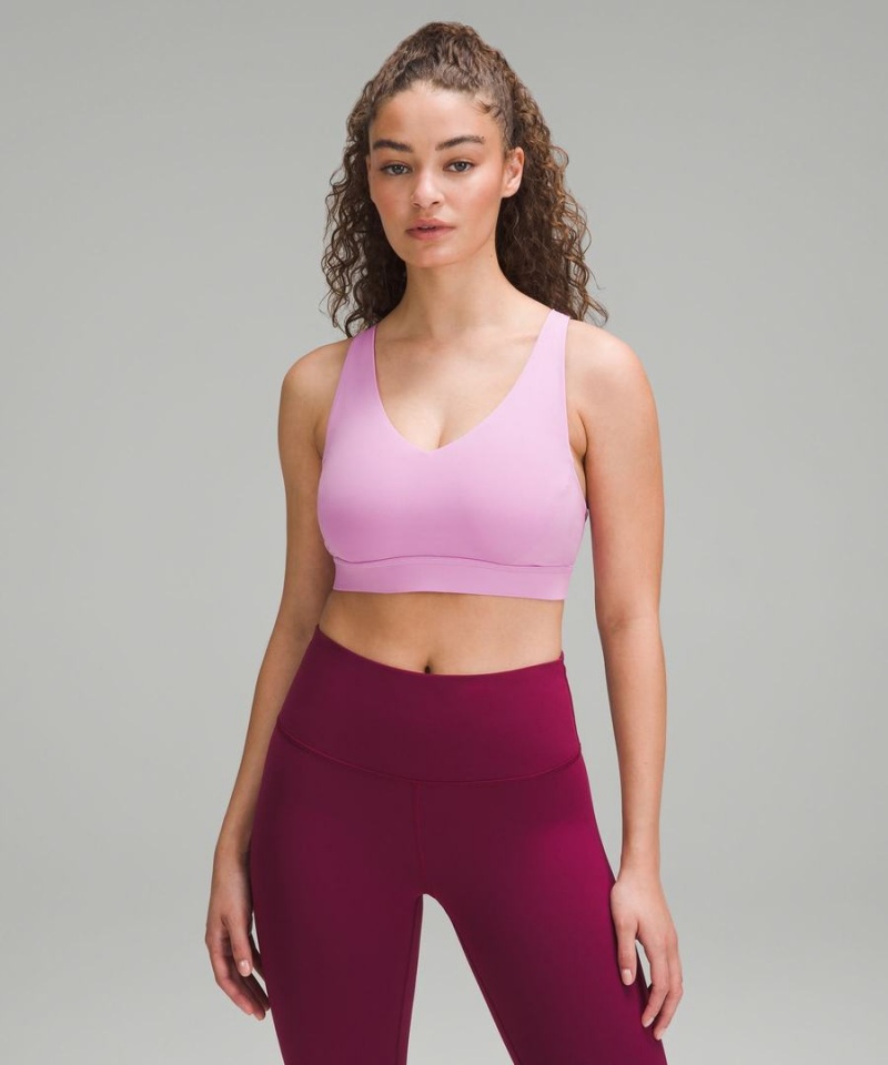 Lululemon Envital Bra Medium Support B/C Cup Sport BH Damen Lila | 1536KAZIW