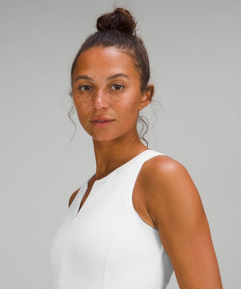 Lululemon Everlux Kurzes-Gefütterte Tennis Tank Top Kleider 6