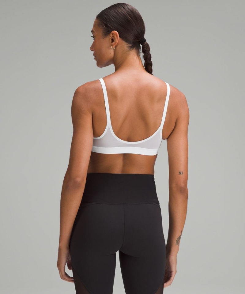 Lululemon Everlux with Mesh Train Bra B/C Cup Sport BH Damen Weiß | 0278QYKTW