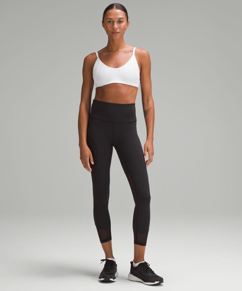 Lululemon Everlux with Mesh Train Bra B/C Cup Sport BH Damen Weiß | 0278QYKTW