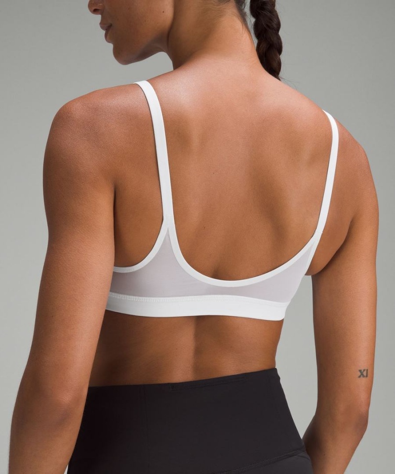 Lululemon Everlux with Mesh Train Bra B/C Cup Sport BH Damen Weiß | 0278QYKTW