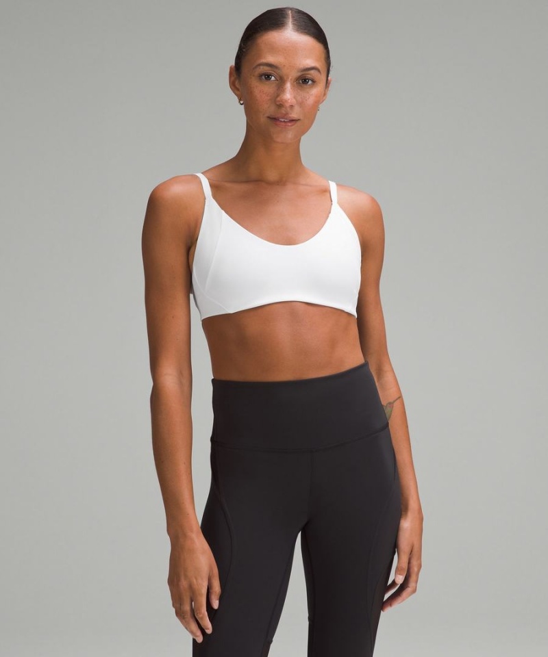 Lululemon Everlux with Mesh Train Bra B/C Cup Sport BH Damen Weiß | 0278QYKTW