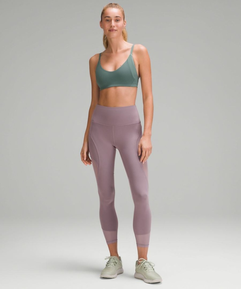 Lululemon Everlux with Mesh Train Bra B/C Cup Sport BH Damen Dunkelgrün | 6843SFVAW