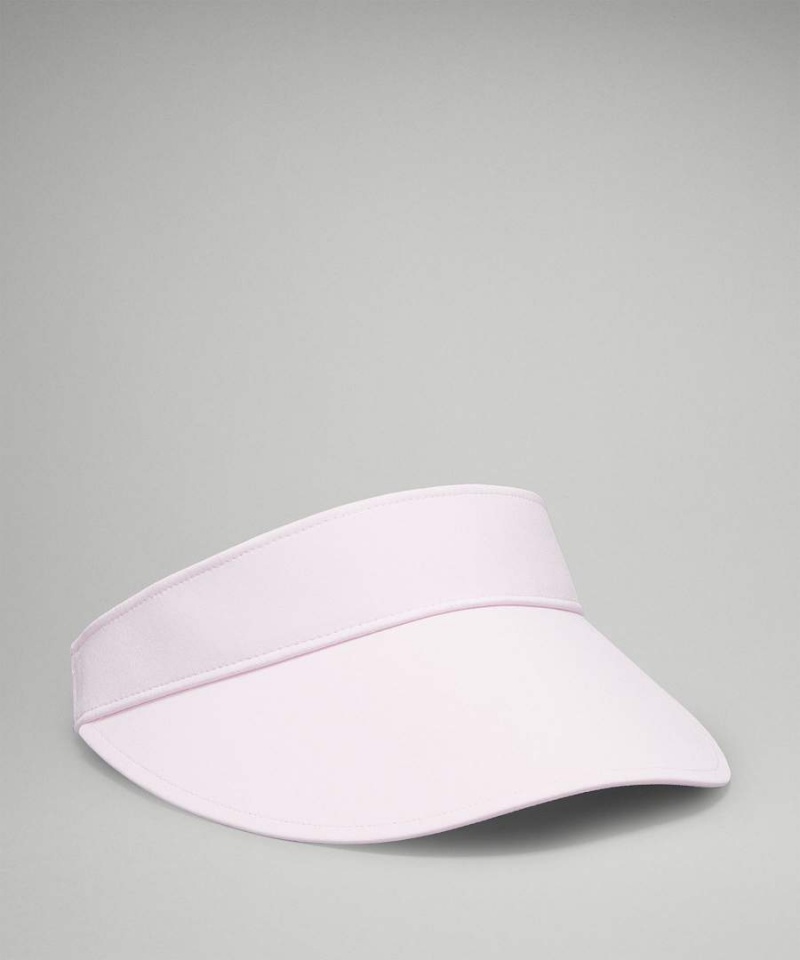 Lululemon Fast Paced Weite Band Lauf Visor Hüte Damen Rosa | 8164CWNDJ