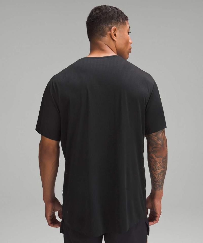 Lululemon Fast and Free Kurzes-Sleeve T-shirts Herren Schwarz | 4659IEKNP