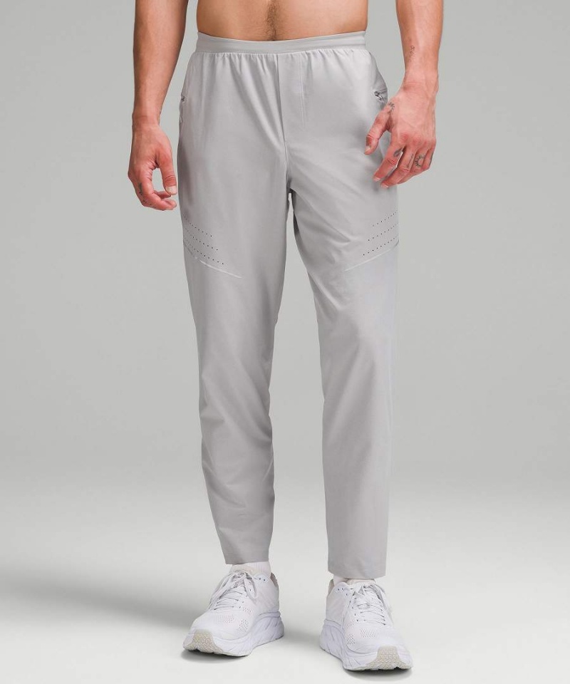 Lululemon Fast and Free Lauf Hose Herren Silber | 0531MSWJU