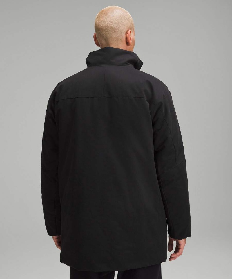 Lululemon Fleece-Gefütterte Insulated Mäntel Herren Schwarz | 5324VTWBH