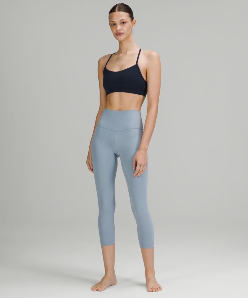 Lululemon Flow Y Bra Nulu Light Support, A–C Cups Sport BH Damen Navy | 7802LISGZ