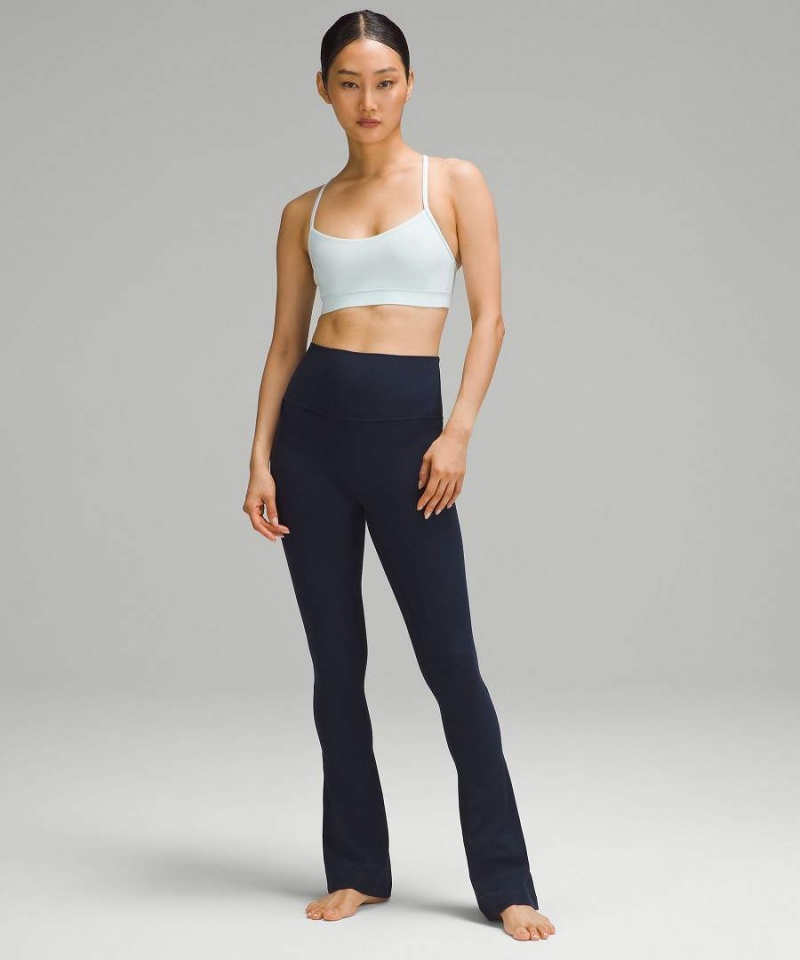 Lululemon Flow Y Bra Nulu Light Support, A–C Cups Sport BH Damen Blau | 9518NPJCH