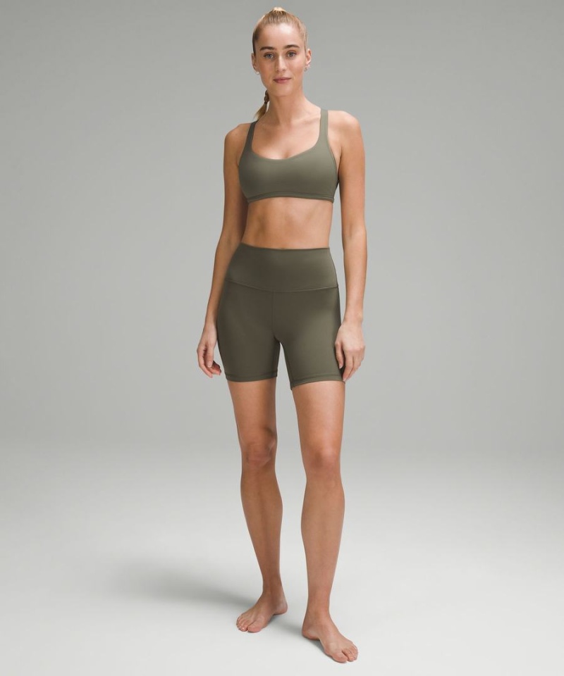 Lululemon Free to Be Bra - Wild Light Support, A/B Cup Sport BH Damen Grün | 8392WBHQZ