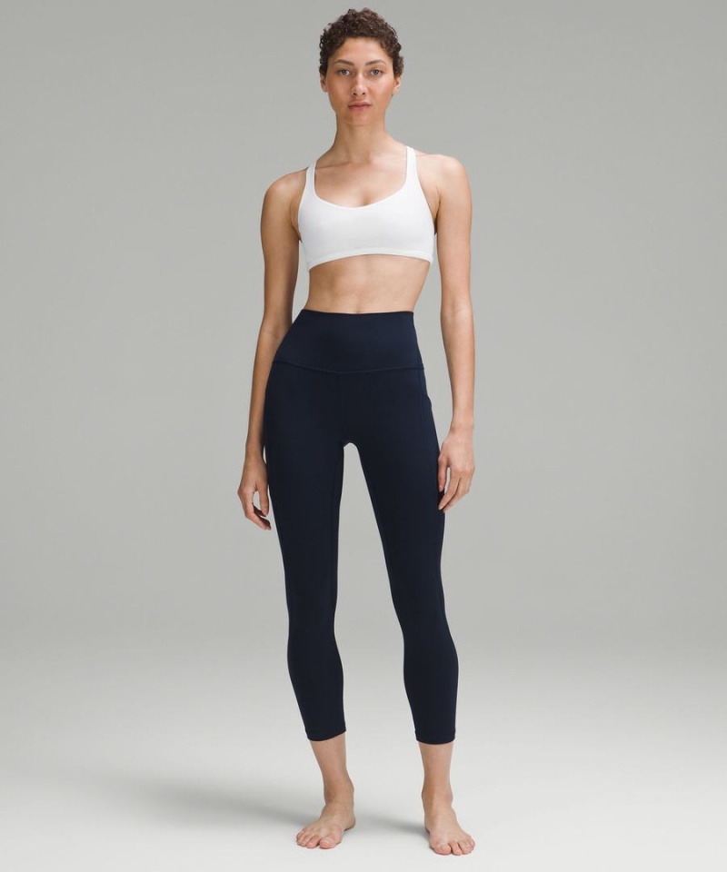 Lululemon Free to Be Bra - Wild Light Support, A/B Cup Sport BH Damen Weiß | 6298ZLKVC