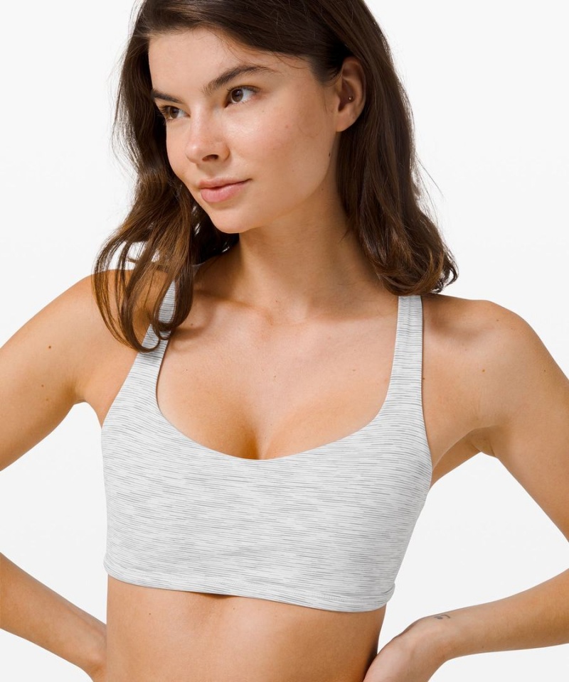 Lululemon Free to Be Bra - Wild Light Support, A/B Cup Sport BH Damen Hellgrau | 5320EDCWR