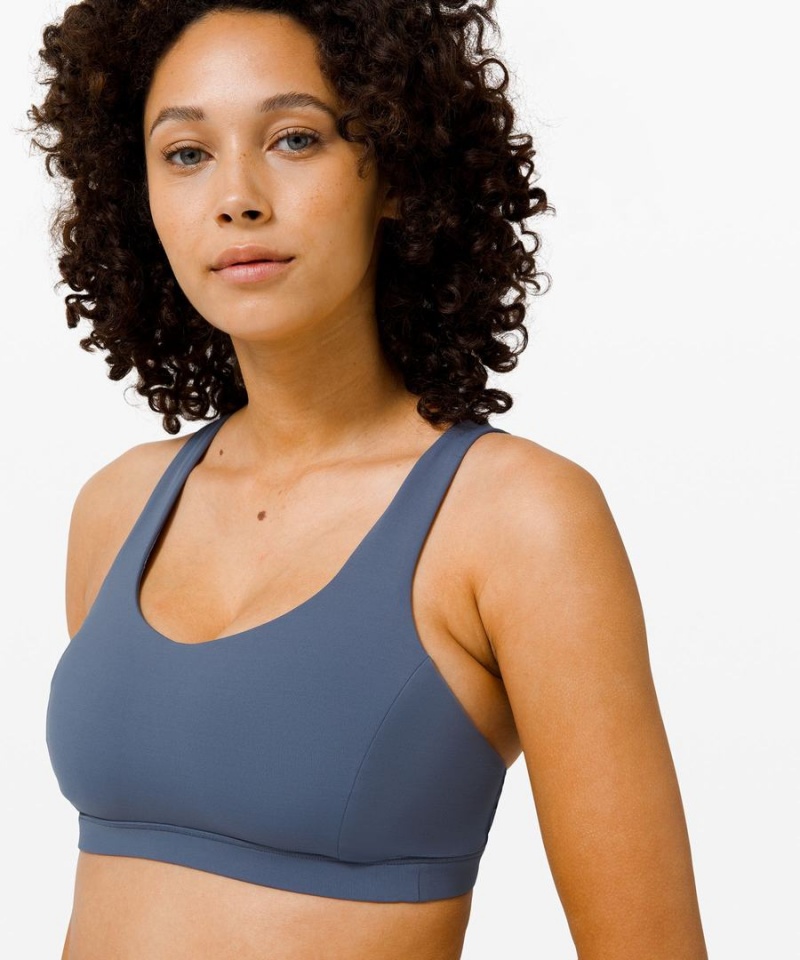 Lululemon Free to Be Serene Bra Light Support, C/D Cup Sport BH Damen Blau | 5082PMJDL