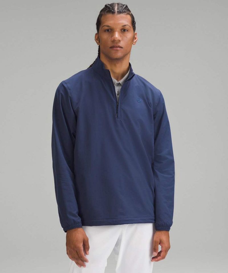 Lululemon Golf Half-Zip Windjacke Herren Navy | 6132FJPCK